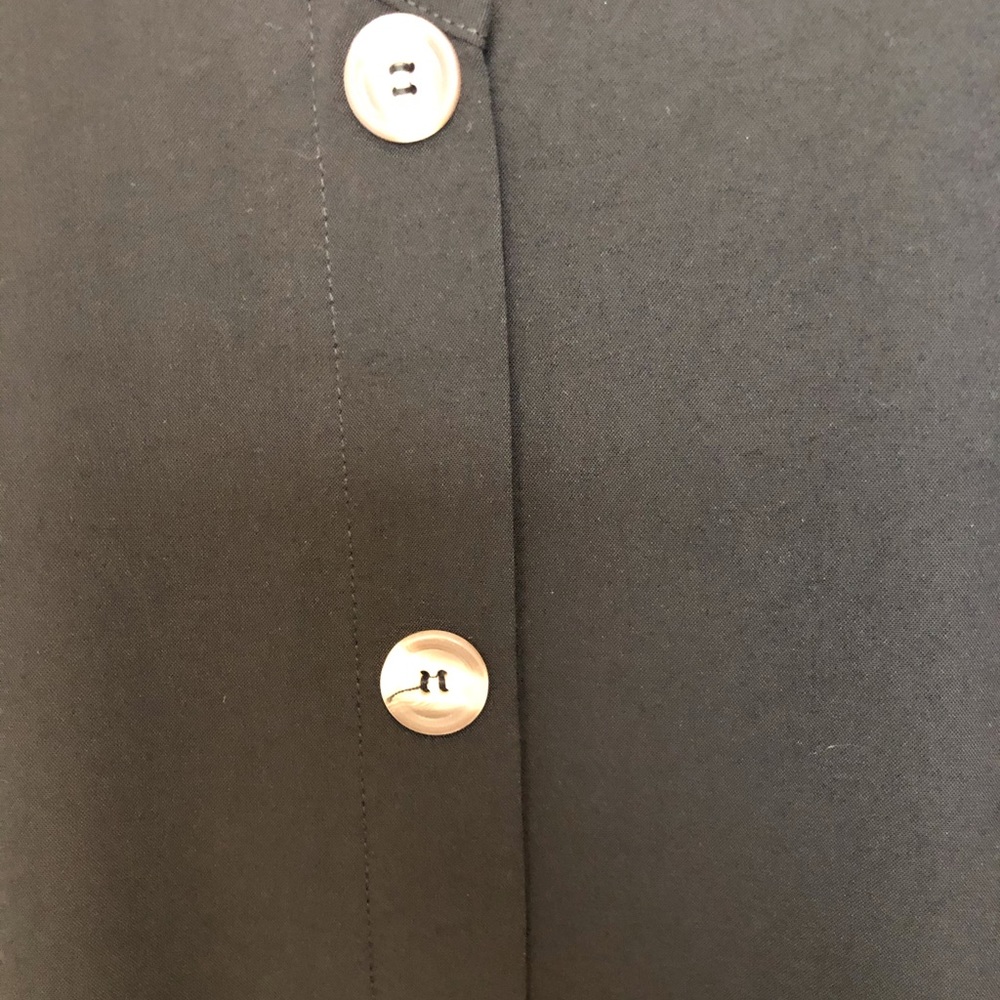 SOLD Black mini dress with buttons - Picture 3 of 4